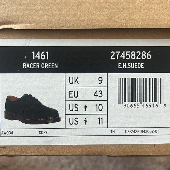 Dr Martens green suede 1461 - Picture 7 of 7